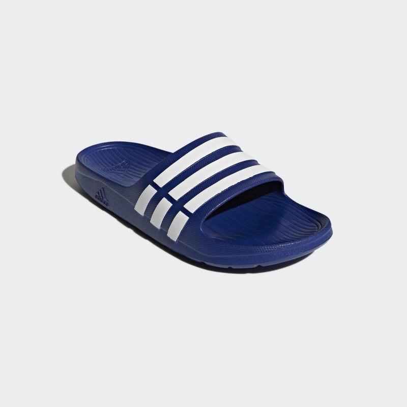 Adidas รองเท้าแตะ Duramo Slides | True Blue/White/True Blue ( G14309 ) - Image 2