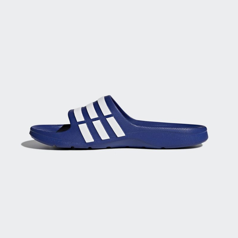 Adidas รองเท้าแตะ Duramo Slides | True Blue/White/True Blue ( G14309 ) - Image 4