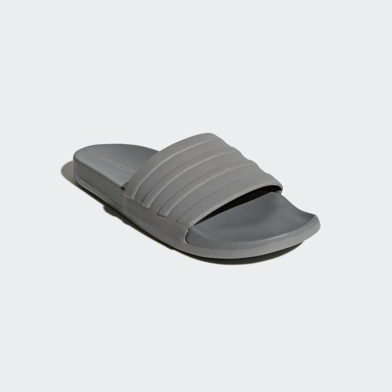 Adidas รองเท้าแตะ Adilette Comfort Slides | Grey Three/Grey Three/Grey Three ( S80977 ) - Image 2