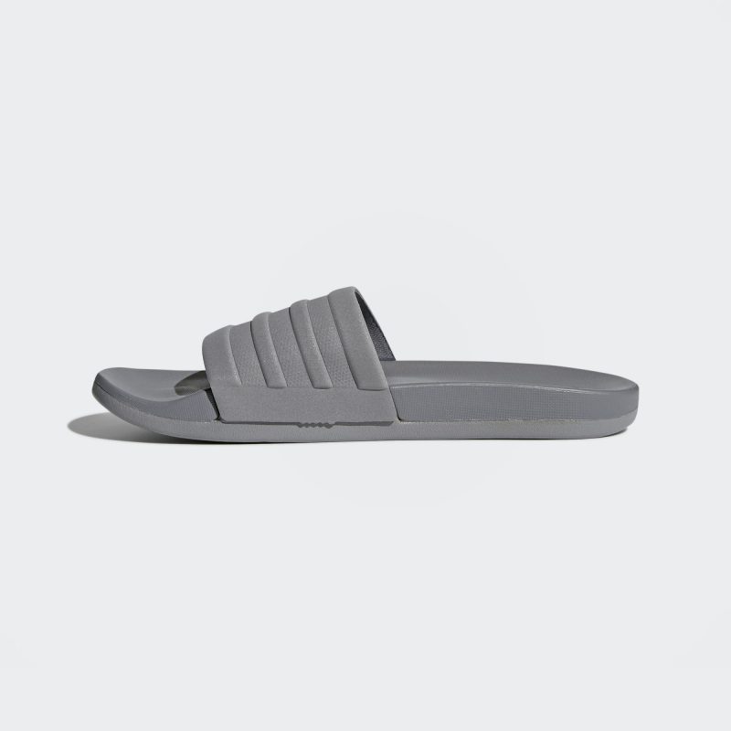 Adidas รองเท้าแตะ Adilette Comfort Slides | Grey Three/Grey Three/Grey Three ( S80977 ) - Image 4