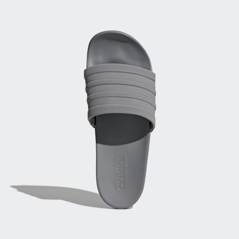 Adidas รองเท้าแตะ Adilette Comfort Slides | Grey Three/Grey Three/Grey Three ( S80977 ) - Image 5