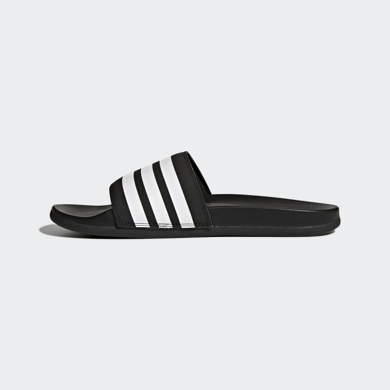 Adidas รองเท้าแตะ Adilette Cloudfoam Plus Stripes | Core Black/Cloud White/Core Black ( AP9971 ) - Image 4