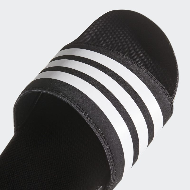 Adidas รองเท้าแตะ Adilette Cloudfoam Plus Stripes | Core Black/Cloud White/Core Black ( AP9971 ) - Image 7