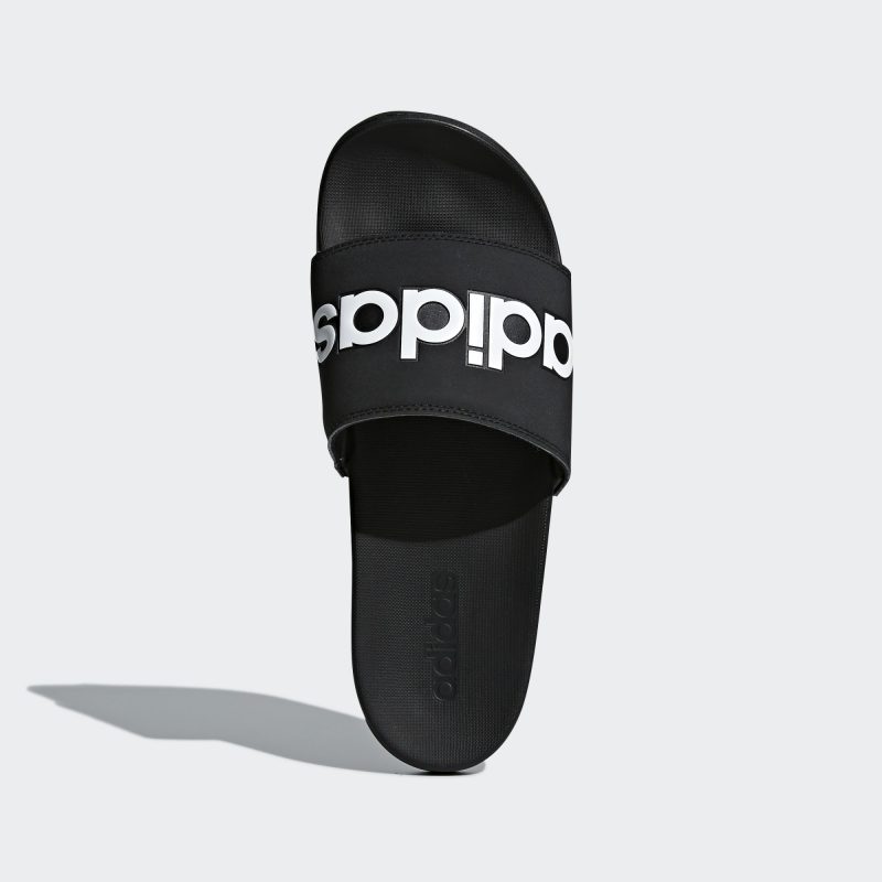 Adidas รองเท้าแตะ Adilette Comfort Slides | Core Black/Cloud White/Core Black ( B42207 ) - Image 5