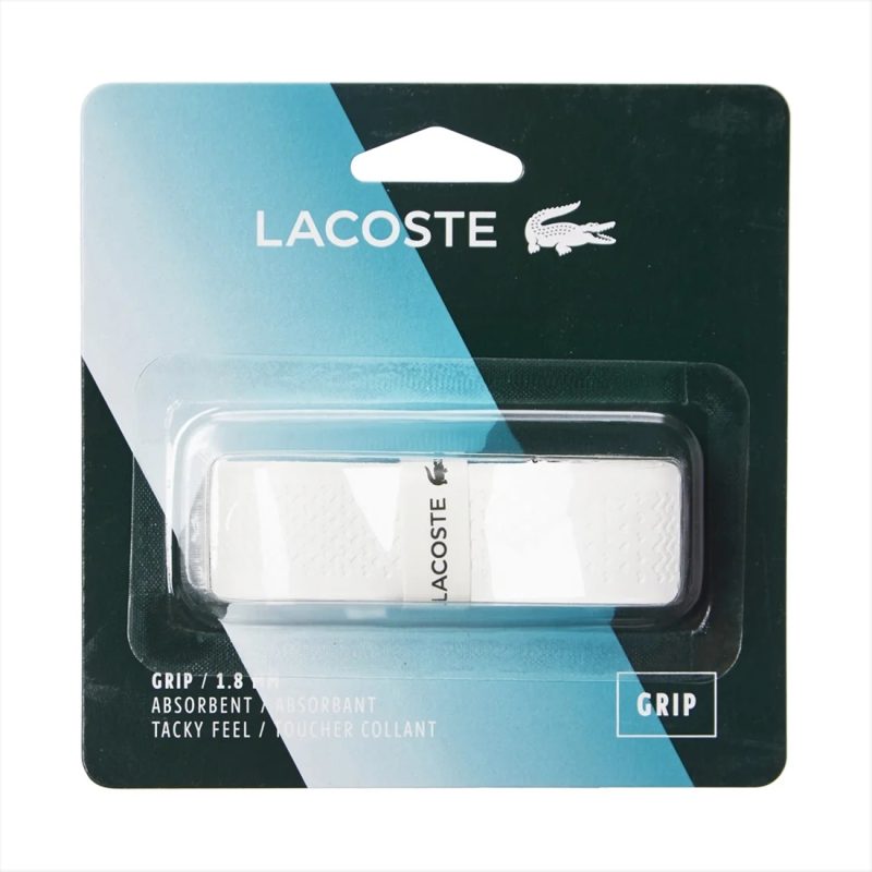 Lacoste เทปพันด้าม/กริ๊ปพันด้ามไม้เทนนิส Replacement Grip Tape Racket Tennis | White ( 51LACGRI21 )