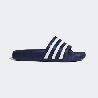 Adidas รองเท้าแตะ Adilette Aqua Slides | Dark Blue/Cloud White/Dark Blue ( F35542 )