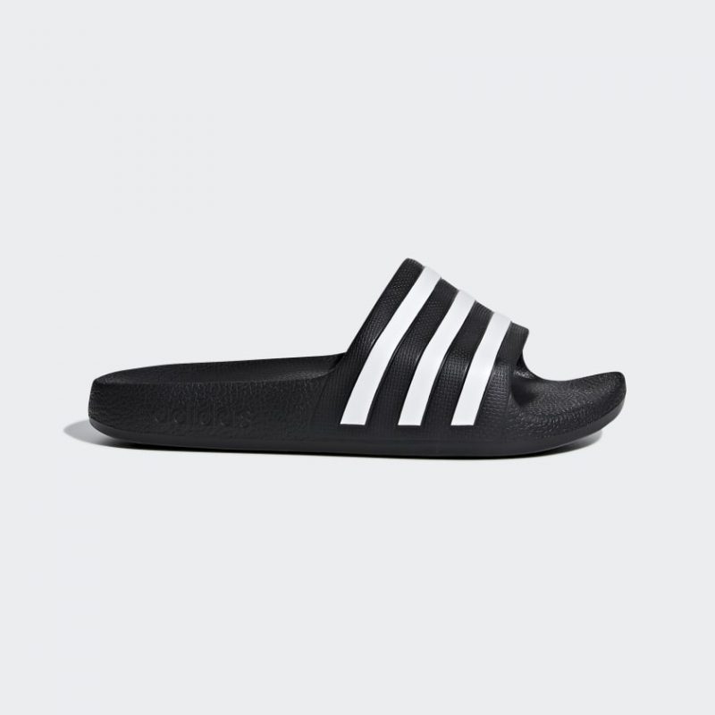 Adidas รองเท้าแตะเด็ก Adilette Aqua Slides Kids | Core Black/Cloud White/Core Black ( F35556 )