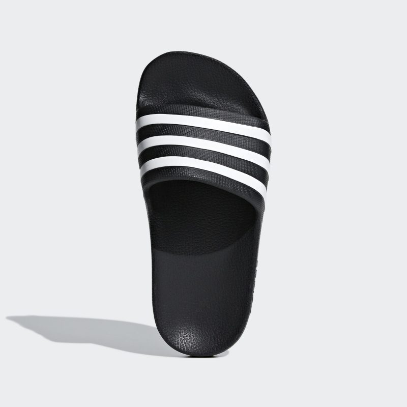Adidas รองเท้าแตะเด็ก Adilette Aqua Slides Kids | Core Black/Cloud White/Core Black ( F35556 ) - Image 5