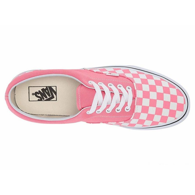 Vans รองเท้าผ้าใบ Era Checkerboard | Strawberry Pink/True White ( VN0A38FRVOX ) - Image 2