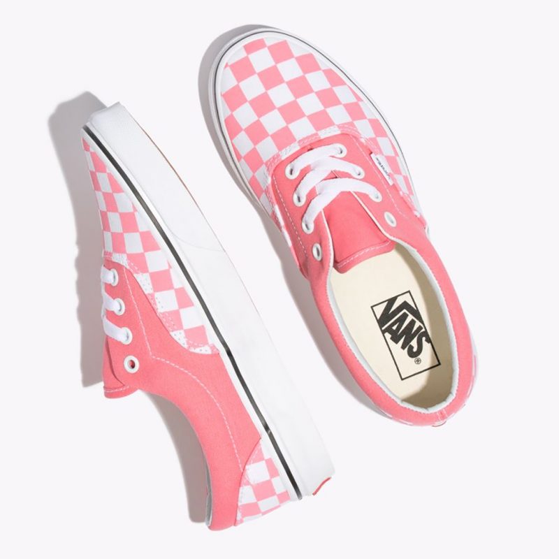 Vans รองเท้าผ้าใบ Era Checkerboard | Strawberry Pink/True White ( VN0A38FRVOX ) - Image 9