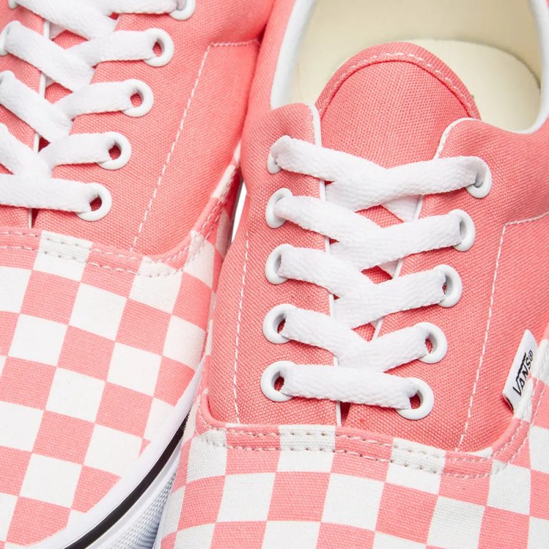 Vans รองเท้าผ้าใบ Era Checkerboard | Strawberry Pink/True White ( VN0A38FRVOX ) - Image 7
