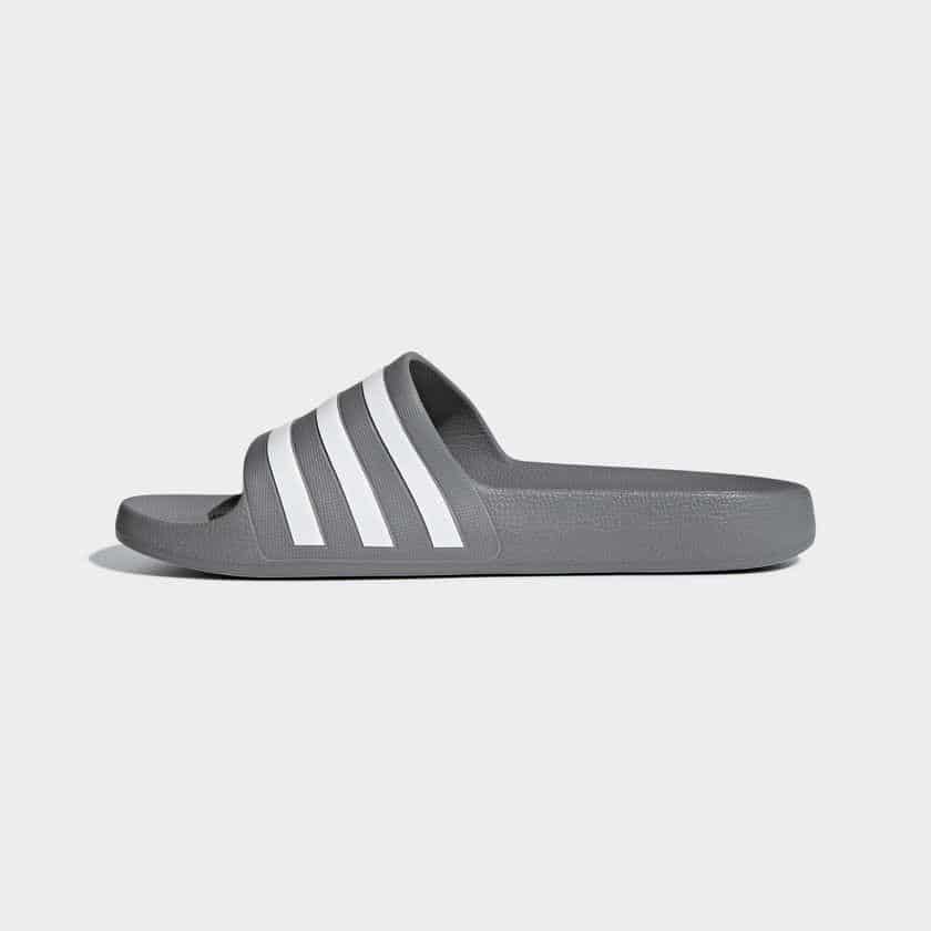 Grey store adidas sliders