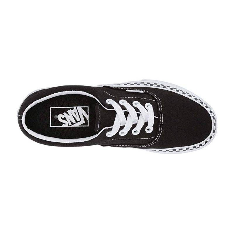 Vans รองเท้าผ้าใบ Era Check Foxing | Black/True White ( VN0A38FRVOS ) - Image 2