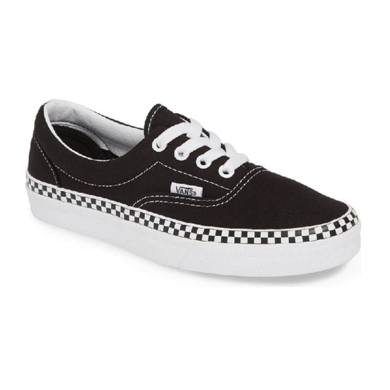 Vans รองเท้าผ้าใบ Era Check Foxing | Black/True White ( VN0A38FRVOS ) - Image 5