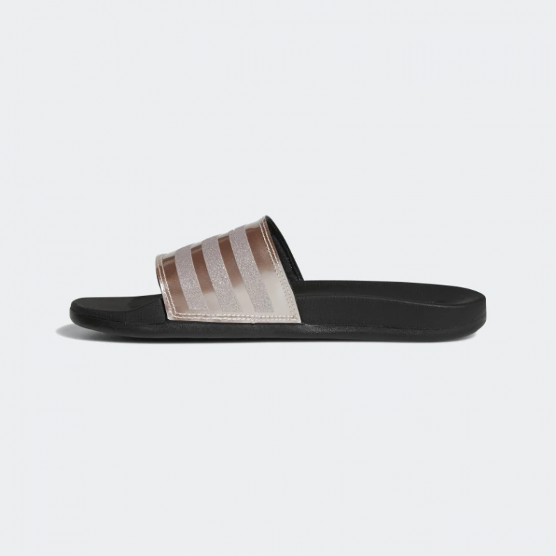 Adidas รองเท้าแตะ Adilette Comfort Slides | Grey/Grey/Core Black ( B75679 ) - Image 4