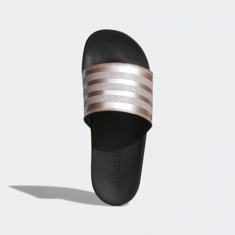 Adidas รองเท้าแตะ Adilette Comfort Slides | Grey/Grey/Core Black ( B75679 ) - Image 5