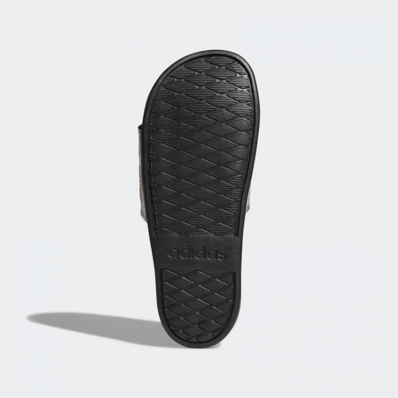 Adidas รองเท้าแตะ Adilette Comfort Slides | Grey/Grey/Core Black ( B75679 ) - Image 6