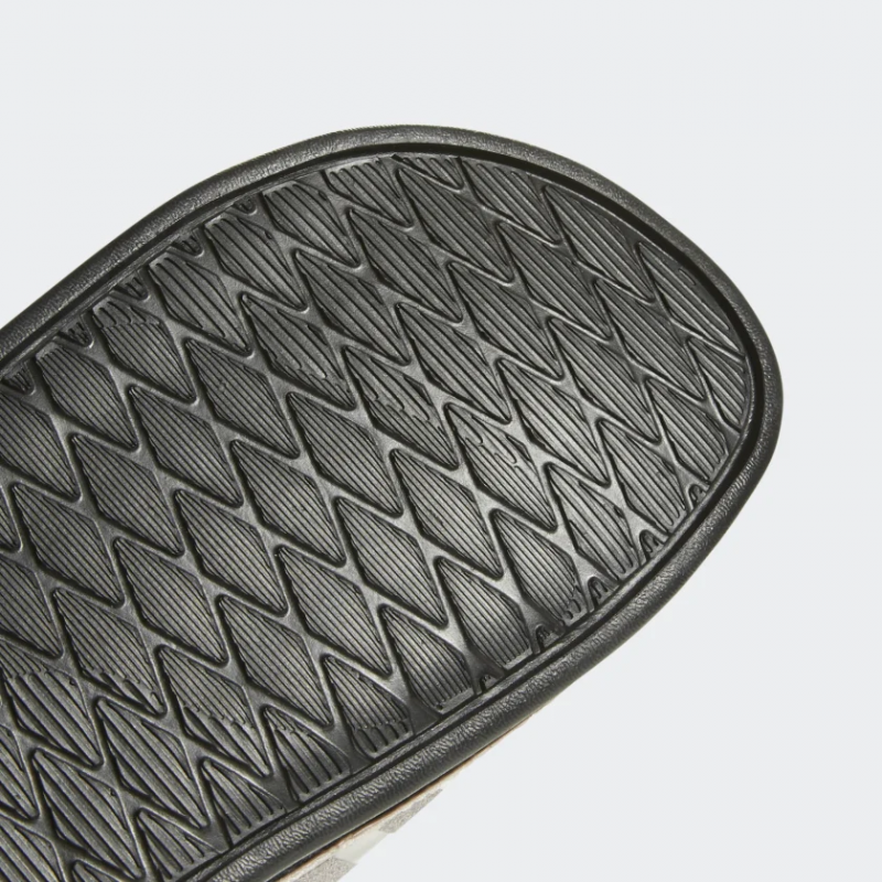 Adidas รองเท้าแตะ Adilette Comfort Slides | Grey/Grey/Core Black ( B75679 ) - Image 9