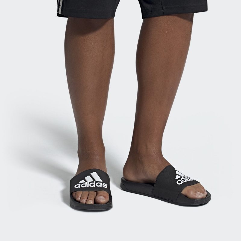 Adidas รองเท้าแตะ Adilette Shower Slides | Core Black/Cloud White/Core Black ( F34770 ) - Image 10