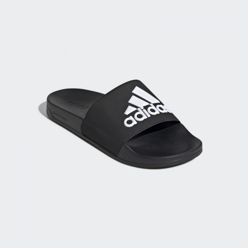 Adidas รองเท้าแตะ Adilette Shower Slides | Core Black/Cloud White/Core Black ( F34770 ) - Image 2