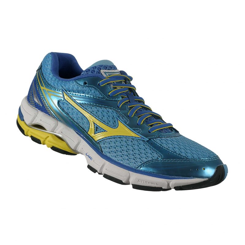 Mizuno รองเท้าวิ่งผู้หญิง Wave Connect 3 | Capri/Yellow/Dazzling Blue ( J1GD164848 ) - Image 4