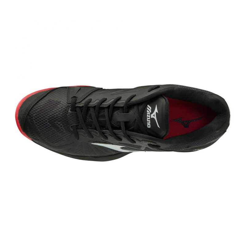 Mizuno รองเท้าเทนนิสผู้ชาย Wave Intense Tour 5 AC | Black/White/Tomato ( 61GA190009 ) - Image 2