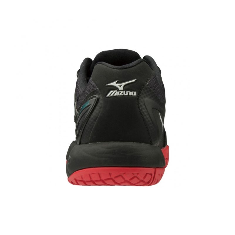Mizuno รองเท้าเทนนิสผู้ชาย Wave Intense Tour 5 AC | Black/White/Tomato ( 61GA190009 ) - Image 5