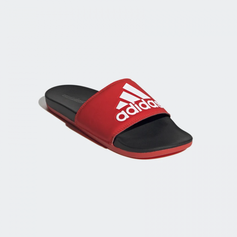 Adidas รองเท้าแตะ Adilette Comfort Slides | Active Red/Cloud White/Core Black ( F34722 ) - Image 2