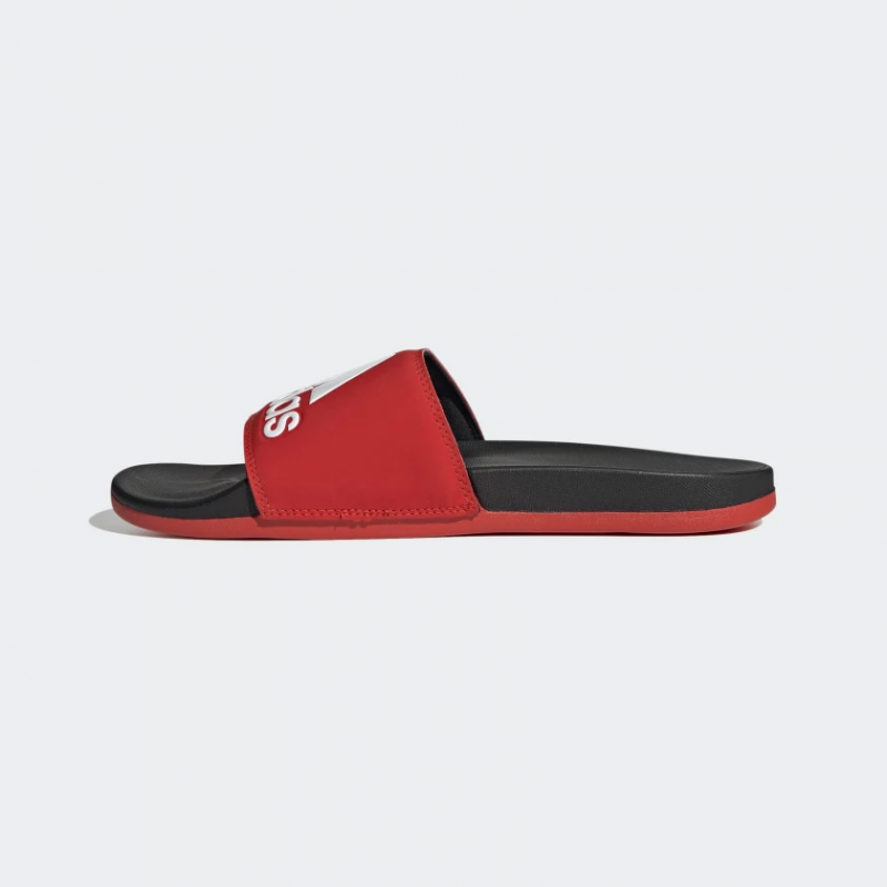 Adidas รองเท้าแตะ Adilette Comfort Slides | Active Red/Cloud White/Core Black ( F34722 ) - Image 4