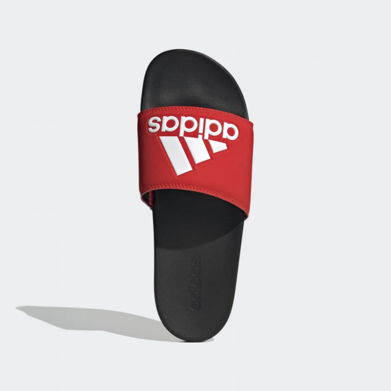 Adidas รองเท้าแตะ Adilette Comfort Slides | Active Red/Cloud White/Core Black ( F34722 ) - Image 5