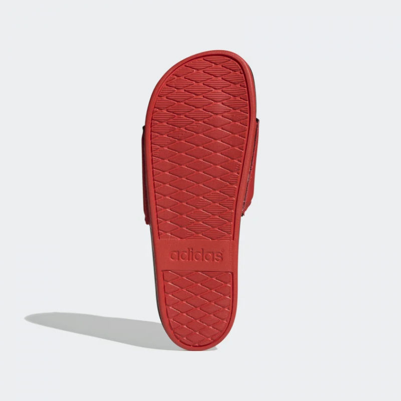 Adidas รองเท้าแตะ Adilette Comfort Slides | Active Red/Cloud White/Core Black ( F34722 ) - Image 6