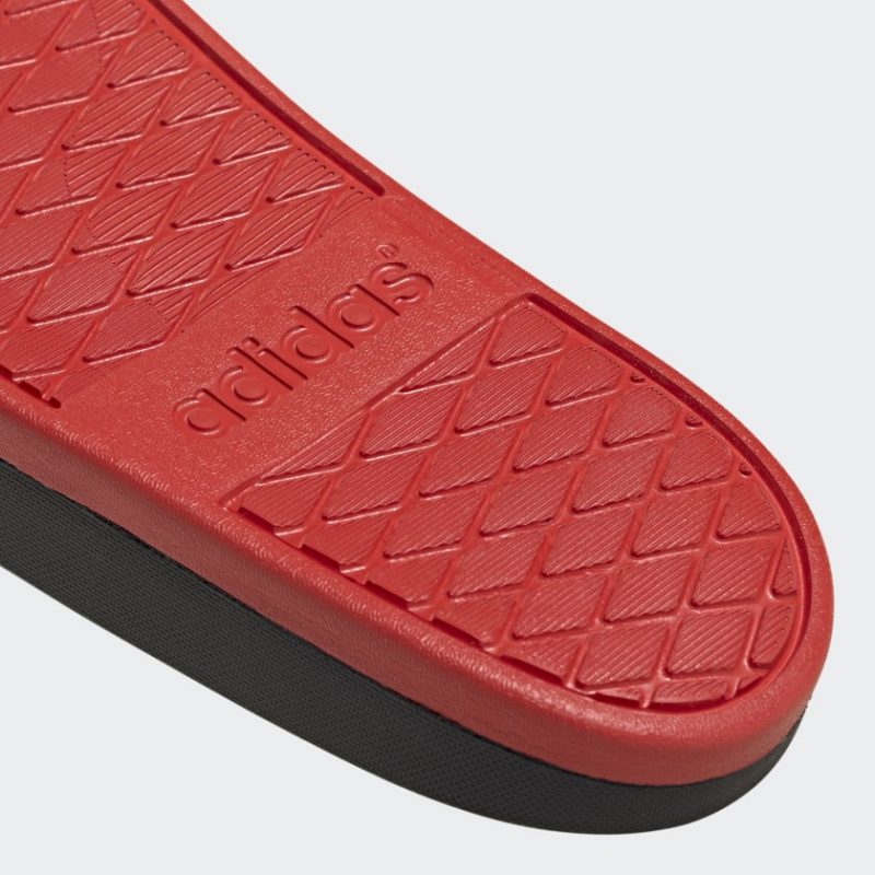 Adidas รองเท้าแตะ Adilette Comfort Slides | Active Red/Cloud White/Core Black ( F34722 ) - Image 9