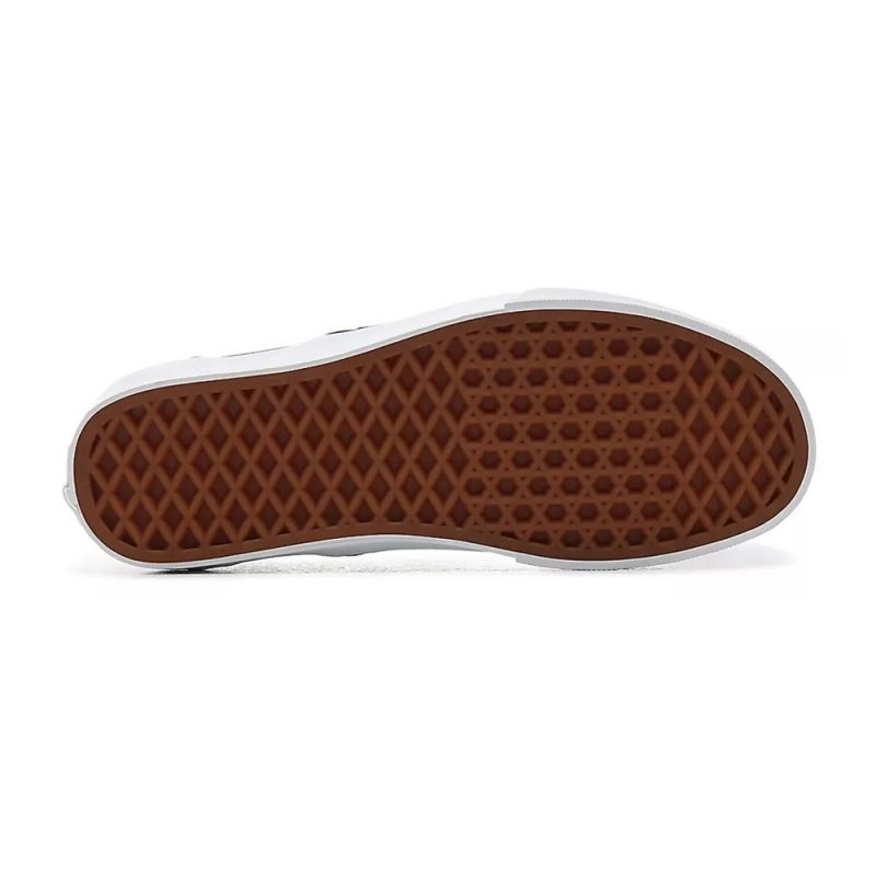Vans รองเท้าผ้าใบ Classic Slip-On Glitter Checkerboard | Black/True White ( VN0A4BV3V3P ) - Image 2