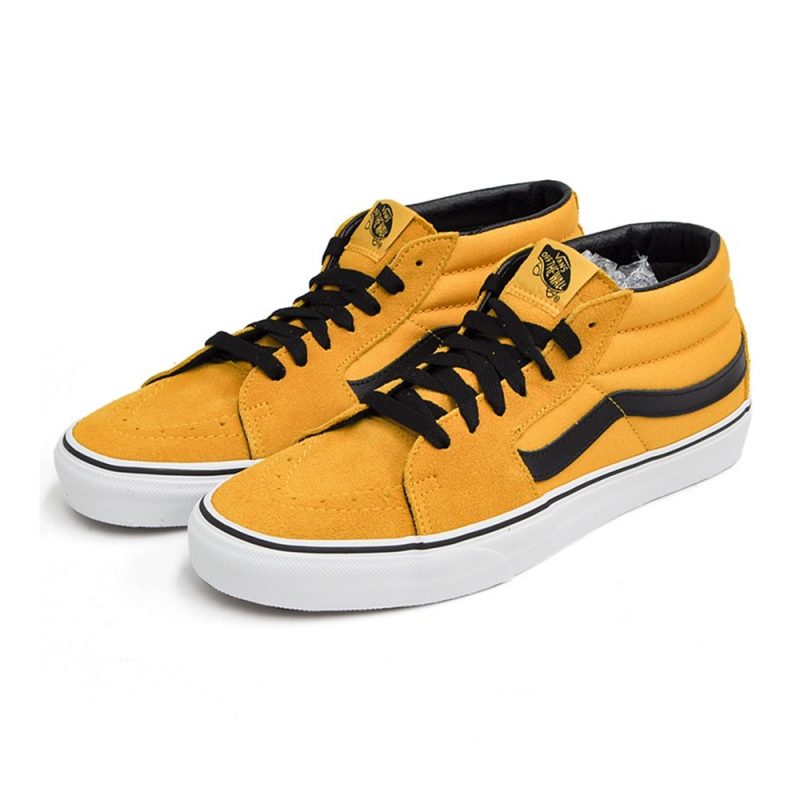 Vans รองเท้าผ้าใบ Sk8-Mid | Mango Mojito/True White ( VN0A3WM3VYJ ) - Image 7