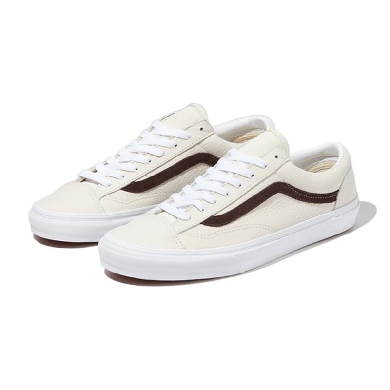 Vans รองเท้าผ้าใบ Style 36 | Grain Leather/White Asparagus ( VN0A3DZ3TWU ) - Image 7
