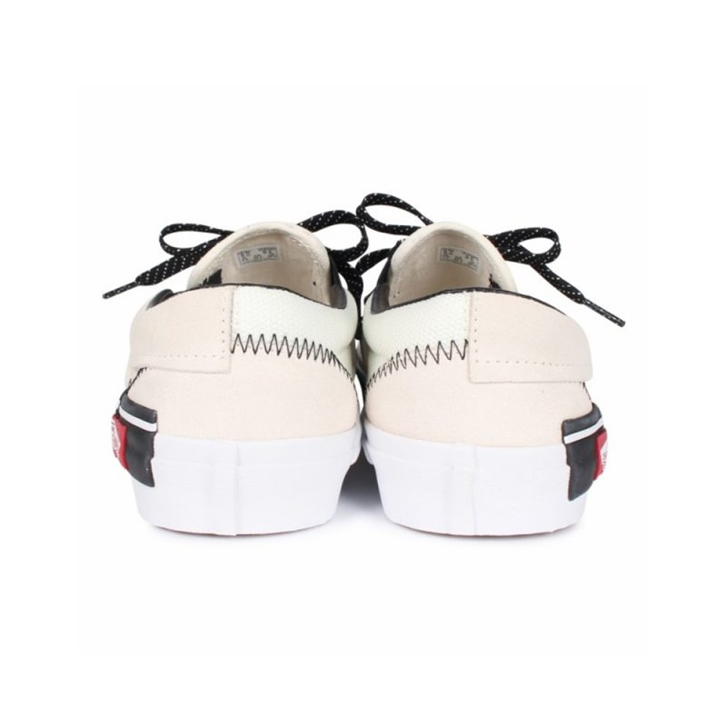Vans รองเท้าผ้าใบ Slip-On Cap Reflective | Marshmallow/Black ( VN0A3WM5TUU ) - Image 6