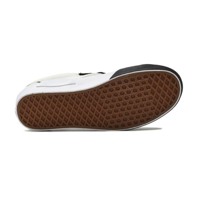 Vans รองเท้าผ้าใบ Slip-On Cap Reflective | Marshmallow/Black ( VN0A3WM5TUU ) - Image 2