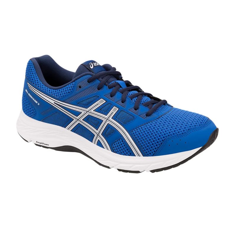 Asics รองเท้าวิ่งผู้ชาย Gel-Contend 5 | Imperial/White ( 1011A256-400 ) - Image 2