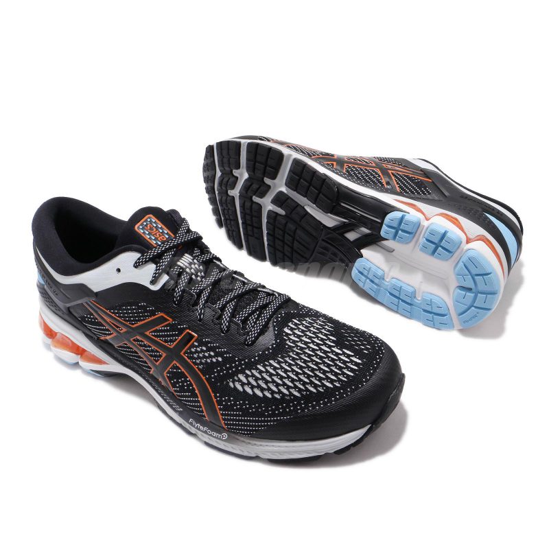 Asics รองเท้าวิ่งผู้ชาย Gel-Kayano 26 | Black/Polar Shade ( 1011A541-004 ) - Image 8