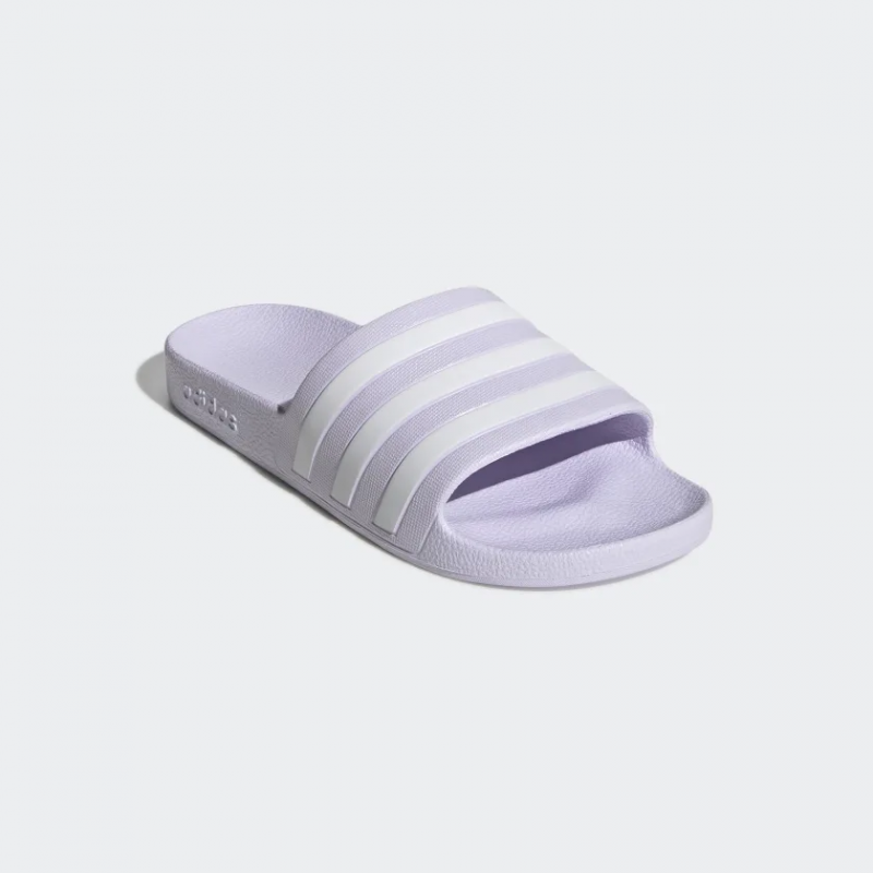 Adidas รองเท้าแตะ Adilette Aqua Slides | Purple Tint/Cloud White/Purple Tint ( EG1742 ) - Image 2