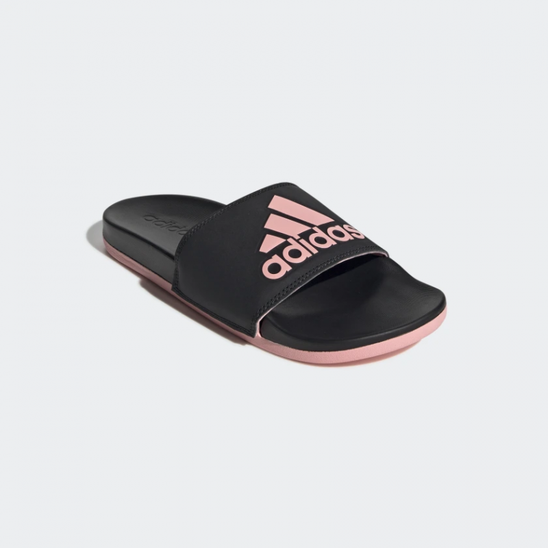 Adidas รองเท้าแตะ Adilette Comfort Slides | Core Black/Glow Pink/Core Black ( EG1866 ) - Image 2