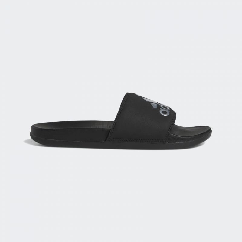 Adidas รองเท้าแตะ Adilette Comfort Slides | Core Black/Silver Metallic/Core Black ( G28386 )