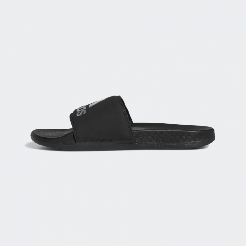 Adidas รองเท้าแตะ Adilette Comfort Slides | Core Black/Silver Metallic/Core Black ( G28386 ) - Image 4