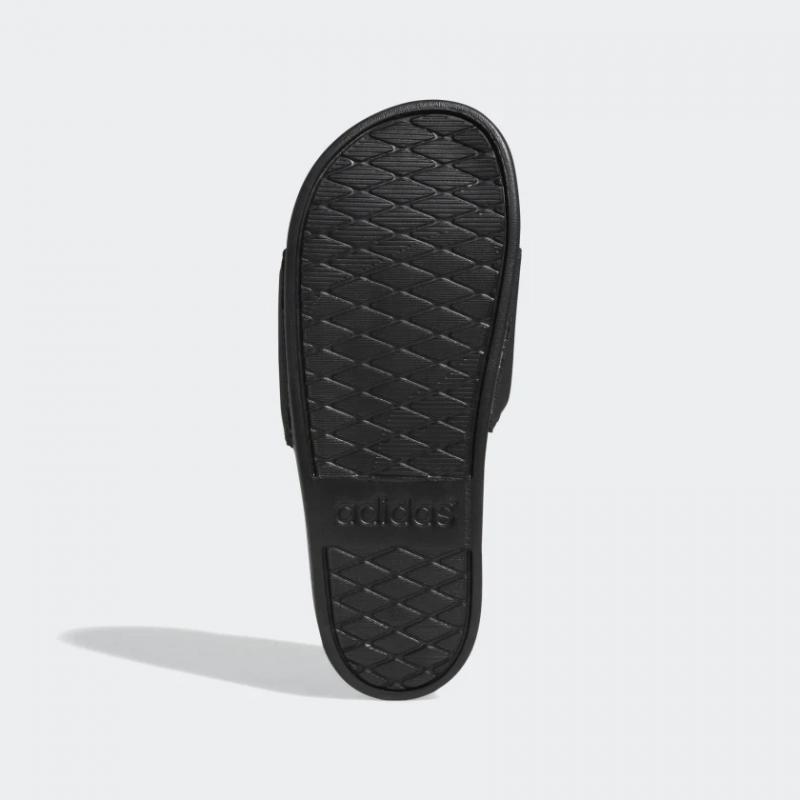 Adidas รองเท้าแตะ Adilette Comfort Slides | Core Black/Silver Metallic/Core Black ( G28386 ) - Image 6