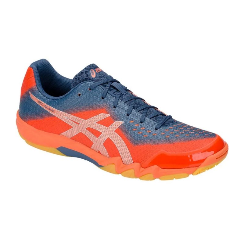 Asics รองเท้าแบดมินตันผู้ชาย Gel-Blade 6 | Orange/Silver ( R703N-811 ) - Image 2