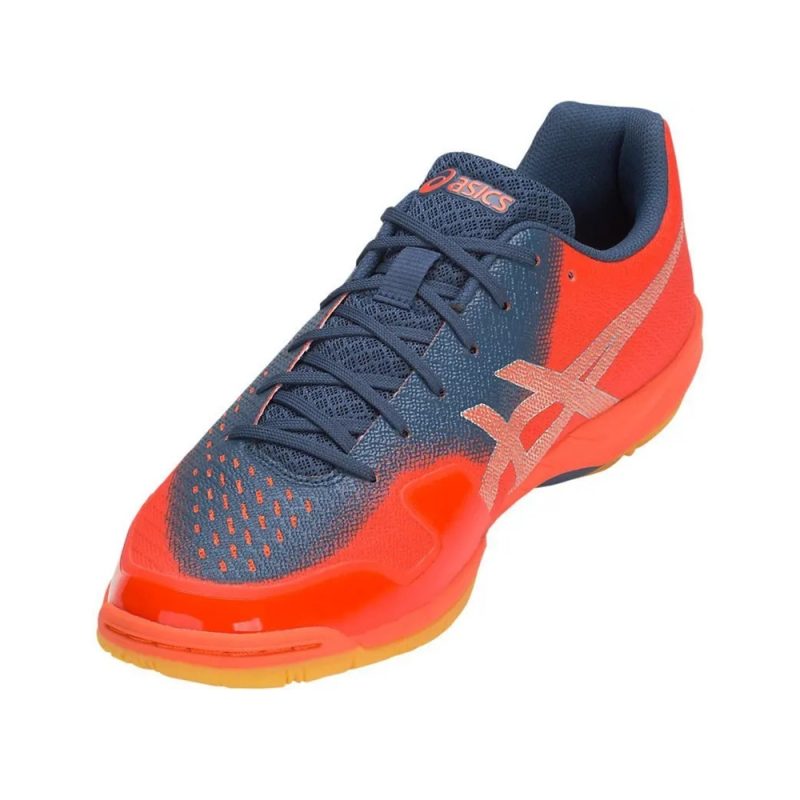 Asics รองเท้าแบดมินตันผู้ชาย Gel-Blade 6 | Orange/Silver ( R703N-811 ) - Image 3
