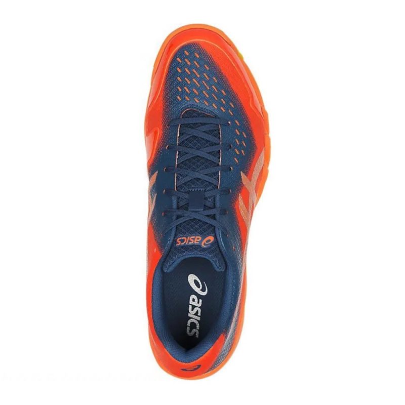 Asics รองเท้าแบดมินตันผู้ชาย Gel-Blade 6 | Orange/Silver ( R703N-811 ) - Image 6