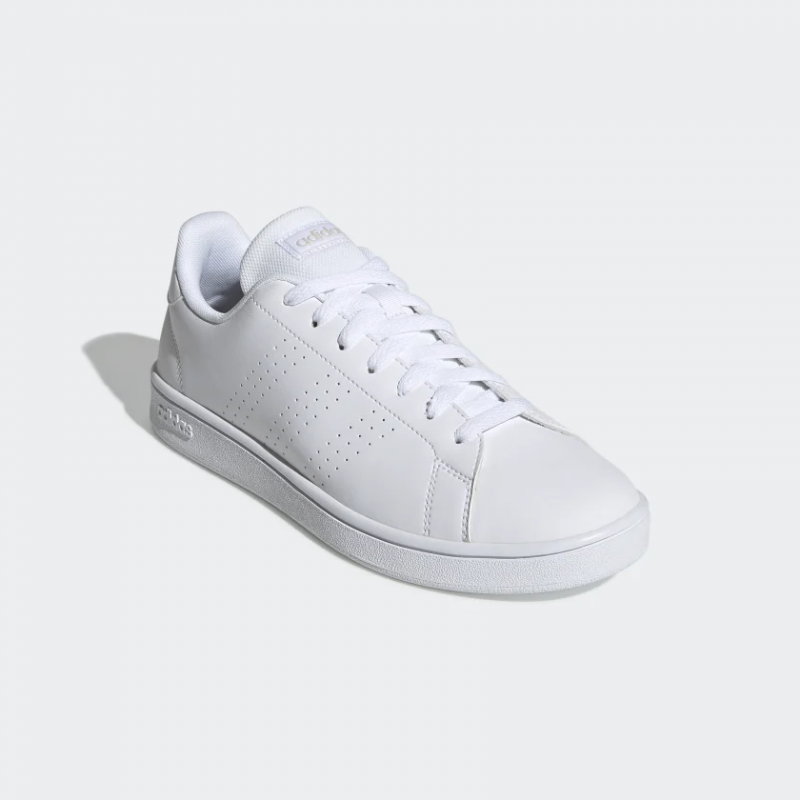 Adidas รองเท้าผ้าใบผู้ชาย Advantage Base | Cloud White/Cloud White/Raw White ( EE7692 ) - Image 2