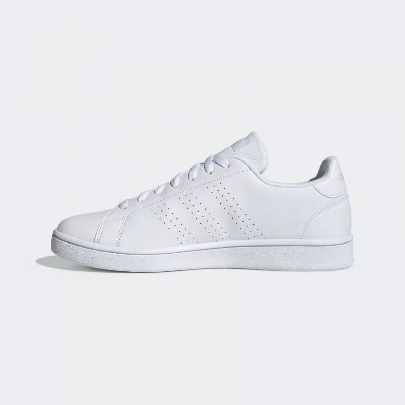 Adidas รองเท้าผ้าใบผู้ชาย Advantage Base | Cloud White/Cloud White/Raw White ( EE7692 ) - Image 4