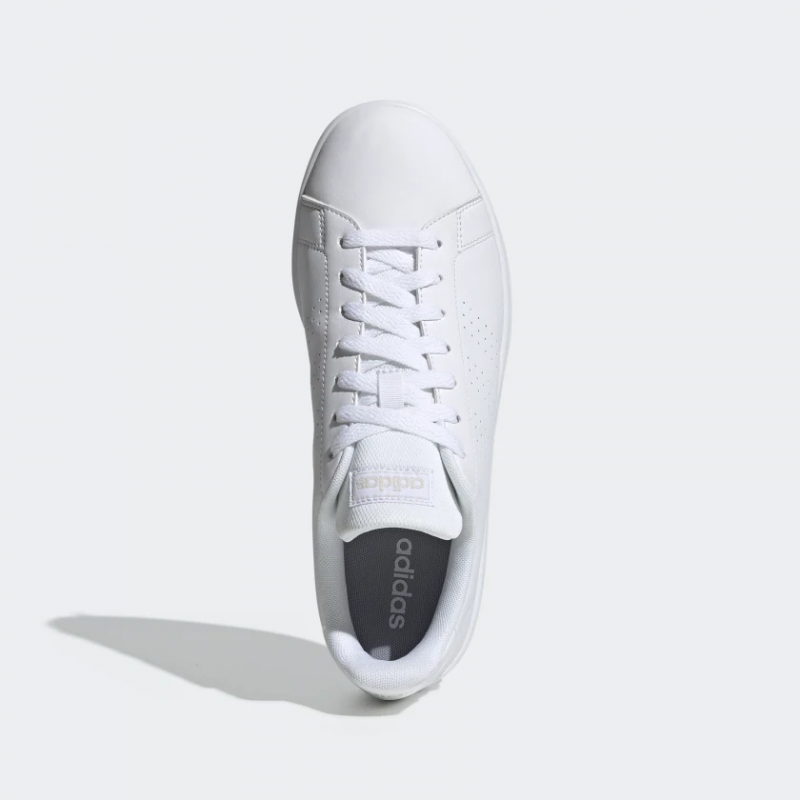 Adidas รองเท้าผ้าใบผู้ชาย Advantage Base | Cloud White/Cloud White/Raw White ( EE7692 ) - Image 5